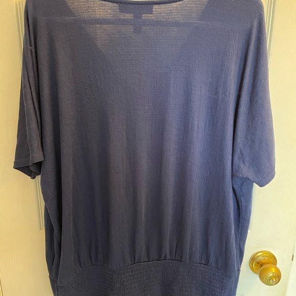 Plus Size Navy Blue Top - Picture 8 of 10